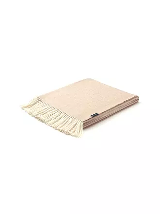 WEICH COUTURE ALPACA | Couverture en fibres nobles CIELO 130x180cm Grey | beige